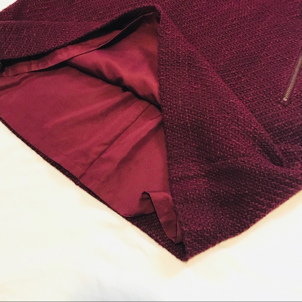 LOFT Tweed Zipper Skirt - Picture 3 of 5